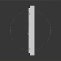 White Double Door Window With Glass Panes And Golden Handle For Home Use