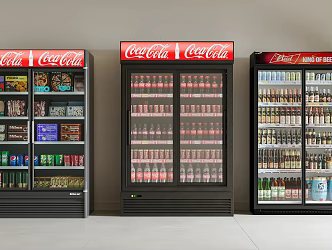 Freezer Beverage Cabinet Refrigerator Cabinet Wine Cabinet Beverage Display Cabinet 3d model