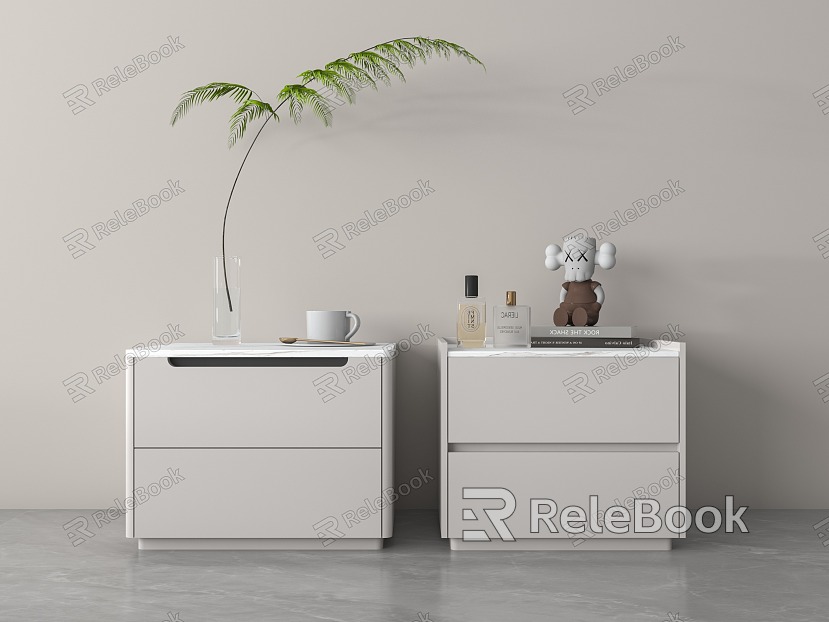 Modern bedside table model