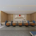Spacious Modern Government Service Hall Interior With Waiting Area Service Counters And Comfortable Seats