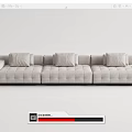 Modern Multiplayer Sofa 3d model