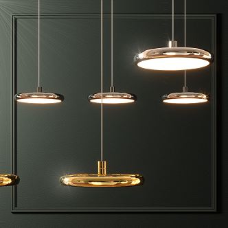 Modern chandelier 3d model