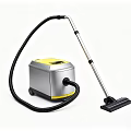 Silver and Yellow Household Vacuum Cleaner with Long Handle for Floor Cleaning