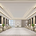 Modern Luxury Business Reception Desk Area With Comfortable Sofas And Elegant Interior Design