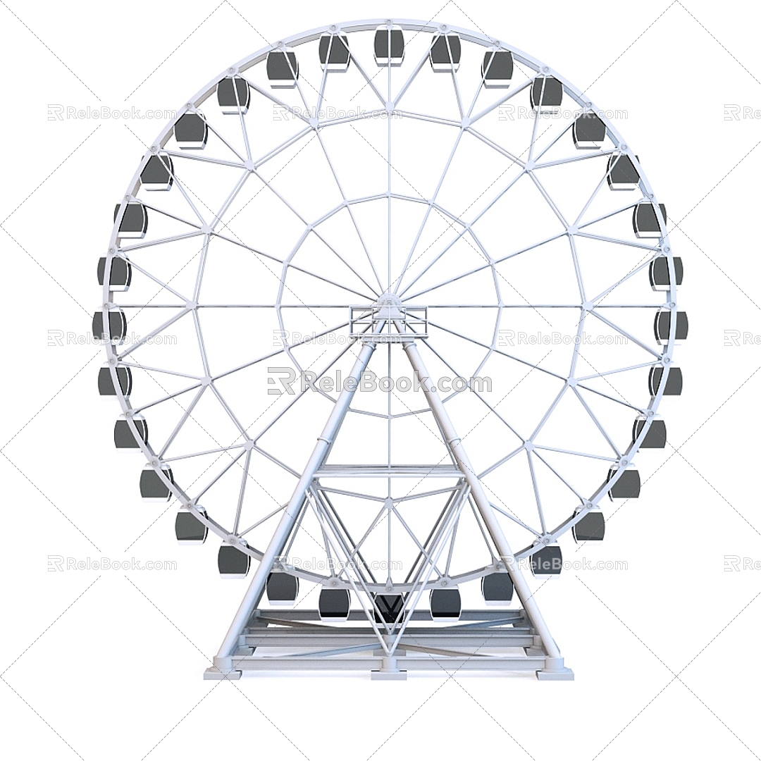 Ferris Wheel Outdoor Equipment Ferris Wheel Amusement Park 3d model