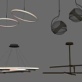Modern chandelier 3d model