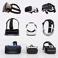 Smart Machines VR Headsets Displaying Multiple Styles and Contemporary Designs 3d model