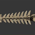 Handmade Bone Household Decorative Item With Carved Details And Strings