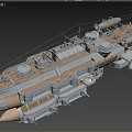3D Rendered Military Submarine Model With Detailed Hull And Armament Systems