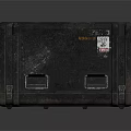 Durable Heavy Duty Black Equipment Case With Handles And Sticker Labels