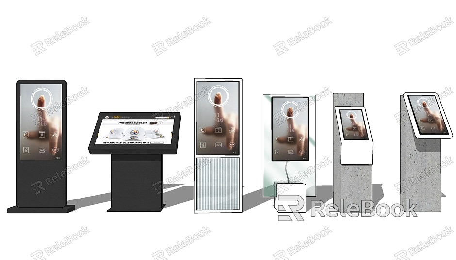 Modern all-in-one advertising machine model