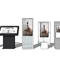 Modern all-in-one advertising machine 3d model