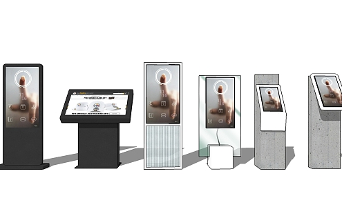 Modern all-in-one advertising machine 3d model