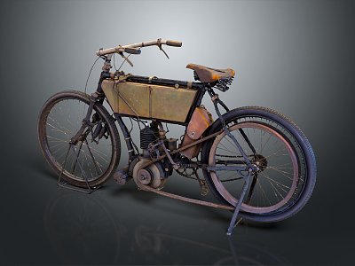 Industrial LOFT Bike Moto Bike Simple Motocross Bike 3d model