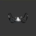 Black PC Gaming Controller with Illuminated Buttons and Ergonomic Joysticks for Enhanced Gaming Experience