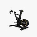 ROCK Professional Indoor Spin Bike With Black Frame And Yellow Accents For Home Gym Workout