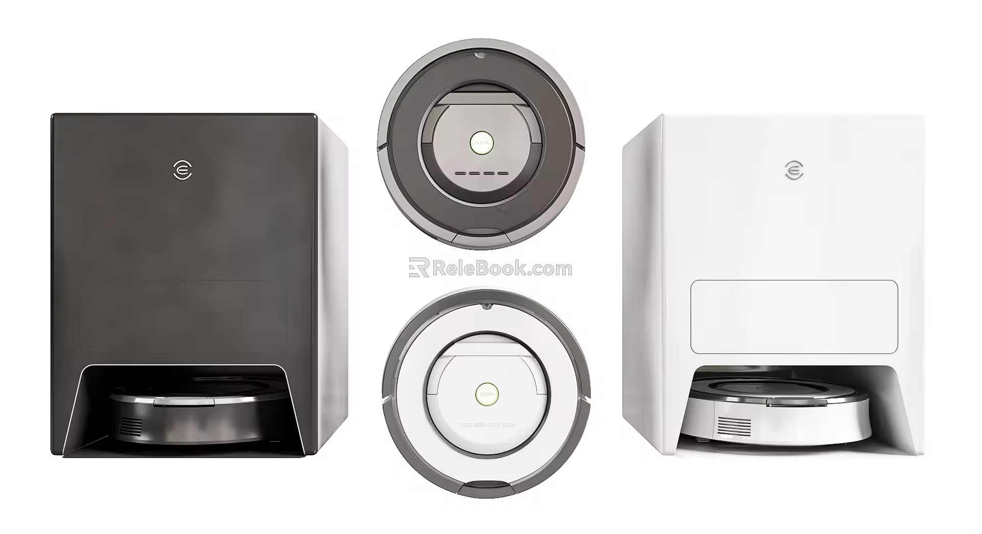 Modern sweeping robot intelligent sweeping machine combination 3d model