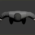 3D Character Creature Model Wearing Gray Sweater Brown Pants and Black Shoes