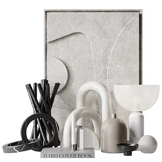 Modern Cabinet Decorative Ornament Combination 3d model