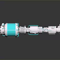 Detailed Space Station Model With Blue Solar Panels And White Blue Structure