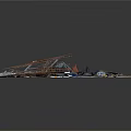 Scrapyard Waste Pile With Abandoned Tires Wooden Planks Metal Frames Vehicle Wheels And Plastic Sheets