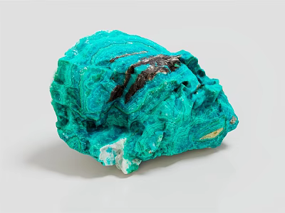 Green Crystalline Mineral Specimen With Rough Texture And Natural Formation 3d model