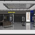 Modern Fashion Clothing Store Interior With Mannequins And Apparel Displays