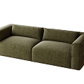 Double sofa sofa leisure sofa 3d model