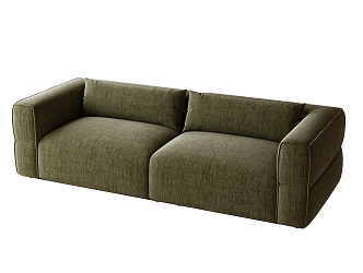 Double sofa leisure sofa 3d model