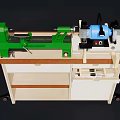 lathe grinder table woodworking chisel 3d model