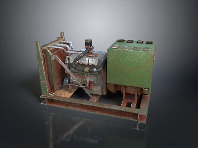 Automotive Tire Tread Pattern Closeup Showing Deep Grooves For Enhanced Traction 3d model