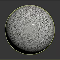 Artisan White Sphere With Intricate Mosaic Texture From Small Fragments 3d model