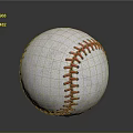 Textured White Baseball With Red Stitching On Smooth Dark Surface