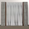 Curtain Window Screen 3d model