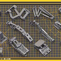 Various Styles of Durable Metal Hinges for Furniture and Cabinet Hardware Applications