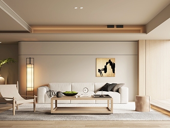 New Chinese Living Room 3d model