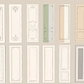 Various Decorative Wall Panels With Different Designs Colors And Styles For Interior 3d model