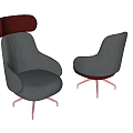 Modern Single Sofa 3d model