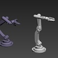 Robot arm metal 3d model