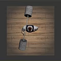 Muscular Cartoon Male Character Lifting Heavy Barbell On Wooden Floor With Gray Background
