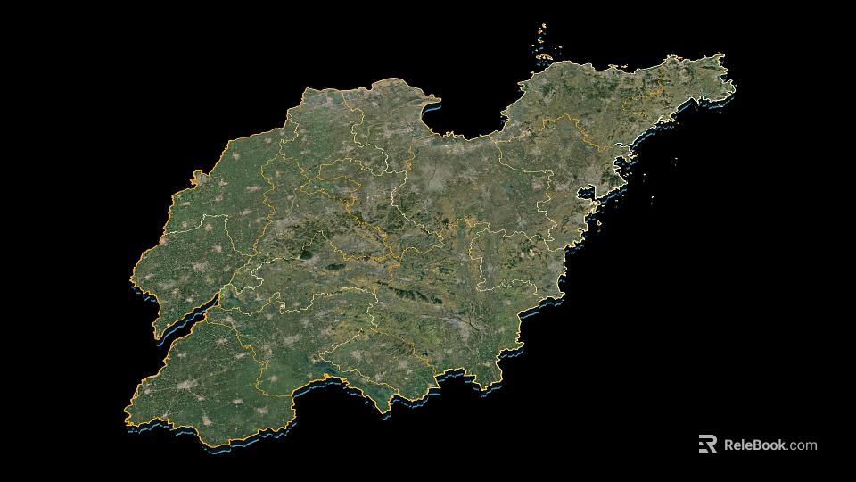 Geographic Map Shaped Wall Decor For Home Office Decoration 3d model