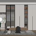 Home cloakroom SU model 3d model
