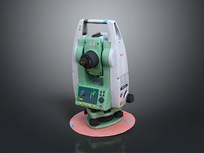 Precision Surveying Total Station Equipment With Digital Display For Engineering And Construction 3d model