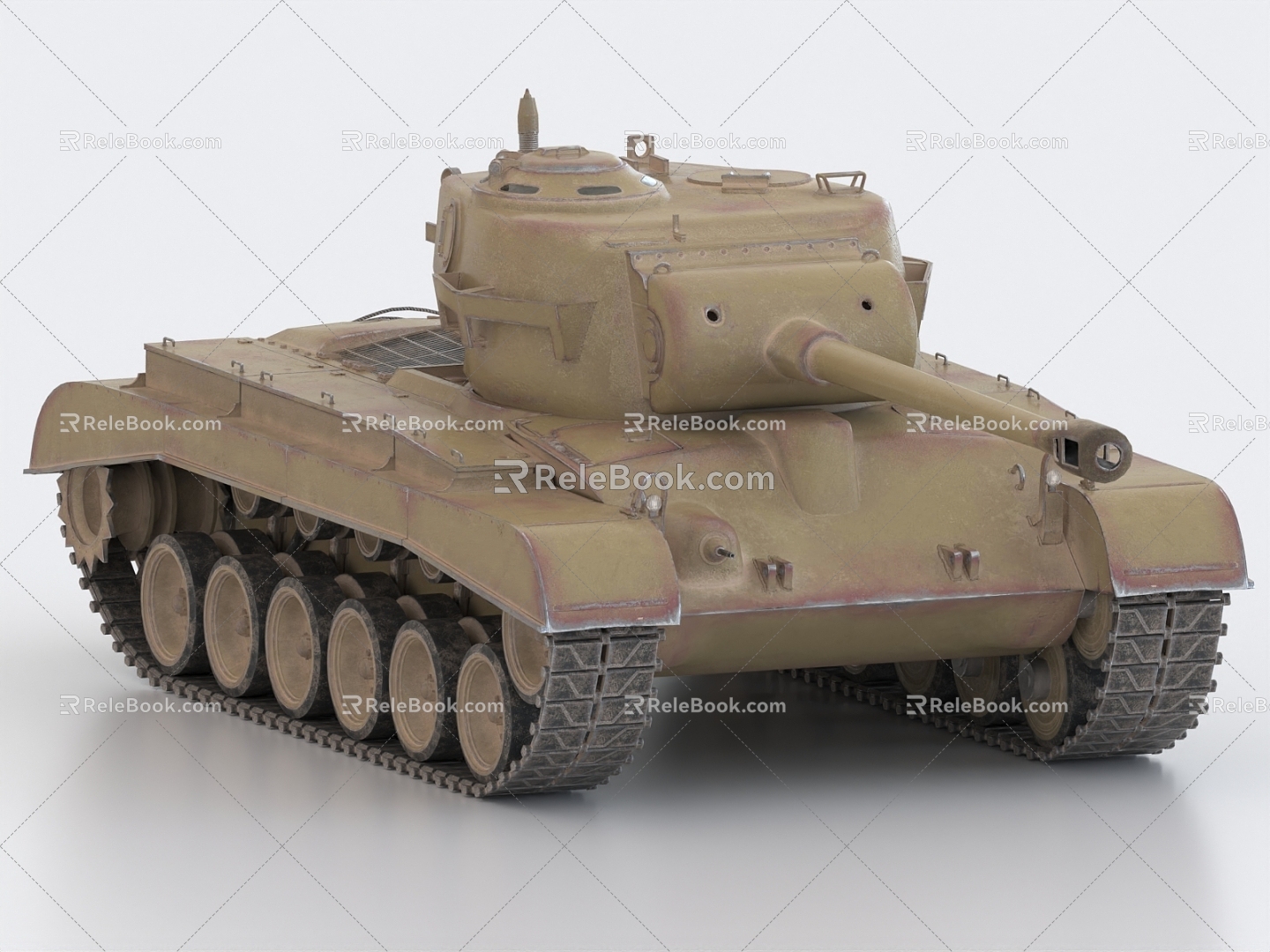 M26 Pershing Tank American Tank World War II Tank 3d model