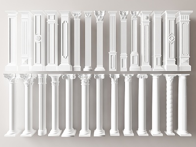 European Roman Column 3d model