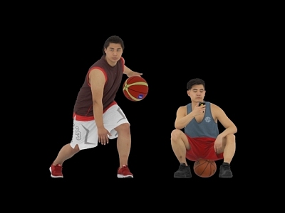 play basketball model