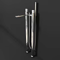 Modern Chrome Faucet with Dual Handles and Sleek Design for Bathroom Vanity Sink
