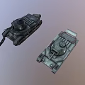 Weapons and Equipment Tank Armored Vehicle Damage Before Damage After Target Damage War Damage Strike Damage 3d model
