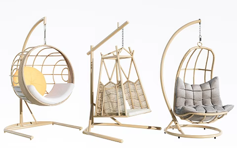 Modern Hanging Chair Hanging Basket Swing Chair Leisure Chair 3d model