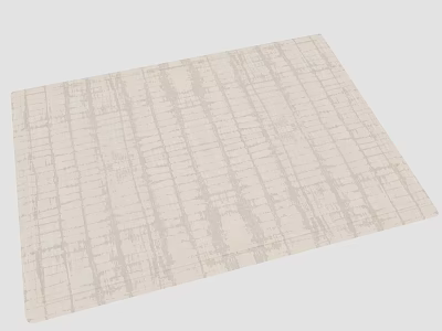 Light Beige Square Rug With Subtle Textured Pattern For Home Decor 3d model